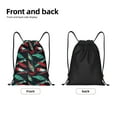 thumbnail image 2 of Hirioo Fishing Lure Print Drawstring Backpack Bag Sport Versatile Sports Backpack for Gym, Travel, Swimming, Beach, 2 of 9