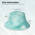 thumbnail image 3 of Fotbe Blue Marble Sombrero Tipo Pescador con Estampado – Sombrero de Sol de Algodón de Moda para Playa, Golf, Pesca, 3 of 6