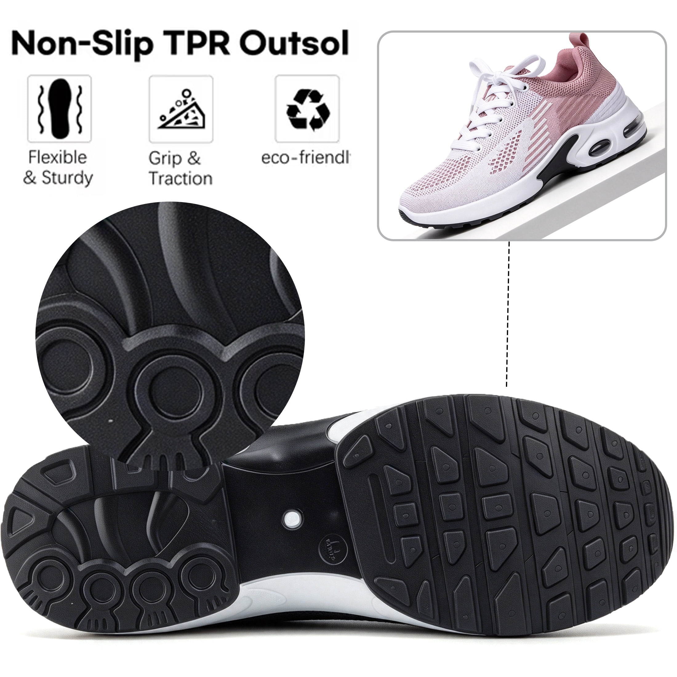 BERANMEY Comfort Sneaker for Women Casual Womens Walking Shoes Lightweight Breathable Mesh Air Cushion Sneakers