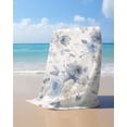 thumbnail image 4 of Blue White Floral Beach Towels Oversized Super Absorbent, Botanical Garden Flowers Leaves Lightweight Bath Towel Quick Dry Sets For Bathroom/Pool/Rv Camping/Beach Play/Gym Room/Picnic 23"x47", 4 of 8