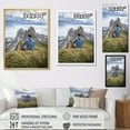 thumbnail image 4 of Designart "Tranquil Views On A Mountain Hike I" Landscape Mountains Floater Framed Wall Art Living Room, 4 of 5