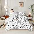 thumbnail image 4 of Castle Fairy 2-Piece Twin Size Comforter Set - Ice Hockey Sports Gamer Print, 4 of 8