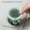 thumbnail image 5 of Floor Plug Sewer Plug, 1-pack Plastic Drain Stopper in Blue Green Gray, 9x7.5x7.5cm Odor Blocking Seal for Bathroom Kitchen Sink Drains, Prevents Debris & Creates Sanitary Home Environment, 5 of 9