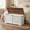White, variant on SOLLED 39.4" Retro Wooden Storage Bench & Chest, Lift-Top Trunk with Safety Hinges, Multifunctional Entryway Organizer & Toy Chest, Vintage Style for Living Room,White