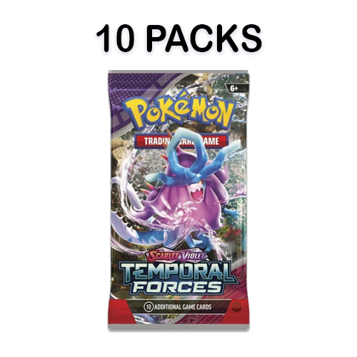 Collectible 10 Pack Temporal Forces Pokemon Trading Card Game Booster Packs [English]