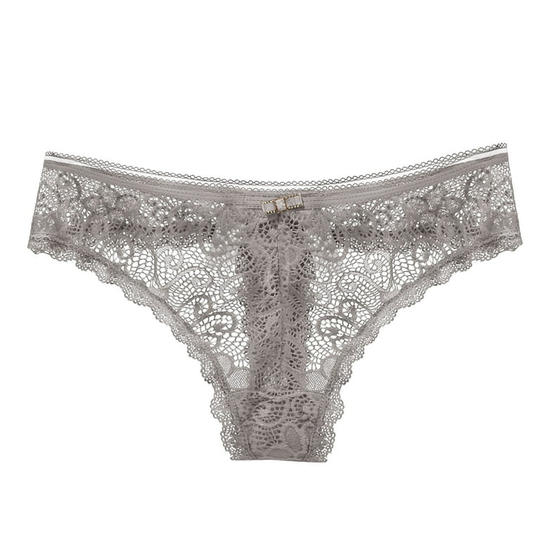 Aayomet Womens Boxer Briefs Women Sport Style Underwear Breathable Panties  Word Ice Silk Thongs For Women,Gray S