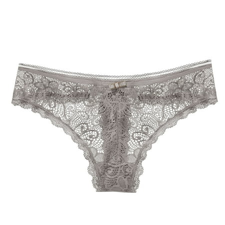

Women Fashion Panties Women Light Lace Panties Transparent Hollow Temptation Low Waist Seamless Thin Briefs