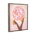 thumbnail image 3 of Stupell Industries Disco Ball Retro Dancing Legs Beauty & Fashion Painting Gray Floater Framed Art Print Wall Art, 3 of 6
