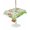 Green, variant on Outdoor Tablecloth with Umbrella Hole for Patio/Picnic/Party/Camping, Groundhog Day Waterproof Table Cloth Square Cover Washable, Bunting Floral Cartoon Funny Colorful Cute (60"x 60")