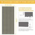 thumbnail image 4 of 100% Blackout Magnetic Door Curtain Folding Door Accordion Door Closet Door Curtain Invisible Applicable Bedroom Room Living Room Doorway （Grey 42" W x 78" L 1 Panel, 4 of 9