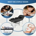 thumbnail image 5 of 45° Adjustable Black Massage Bed, Tear - Resistant Leather, Perfect for Tattoo, Spa, Facial Services, 5 of 9