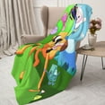 thumbnail image 3 of Adventure Time Characters Flannel Blanket Cozy Ultra-Soft Micro Throw Blanket For Bed Sofa Couch Car Office Camping Travel All Season Fleece Blanket 40"x30", 3 of 8