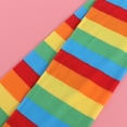 thumbnail image 3 of Halloween Thigh High Socks Cosplay Rainbow Strip Leg Stocking for Party (Colorful), 3 of 5