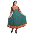 thumbnail image 1 of Bimba Kurti Long Imprimé pour Femmes Anarkali Robe Tunique Indienne Décontractée, 1 of 5