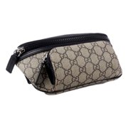Gucci GG Supreme Canvas Belt Bag Beige Black Waist Bag New
