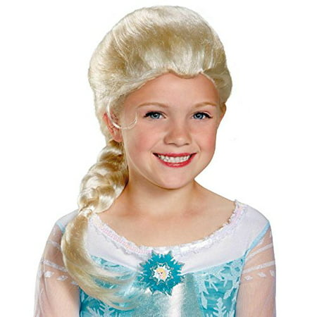 Blonde Hair Wig Disney Frozen Elsa One Size for Girls - BESTSELLER