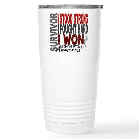 CafePress - Survivor 4 Retinoblastoma Shirts And Gifts Stainle - Insulated Stainless Steel Travel Tumbler 20 oz.