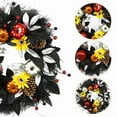 thumbnail image 4 of Halloween Simulation Decorative Wreath - Realistic Web For Door Wall Party Decor, 4 of 6