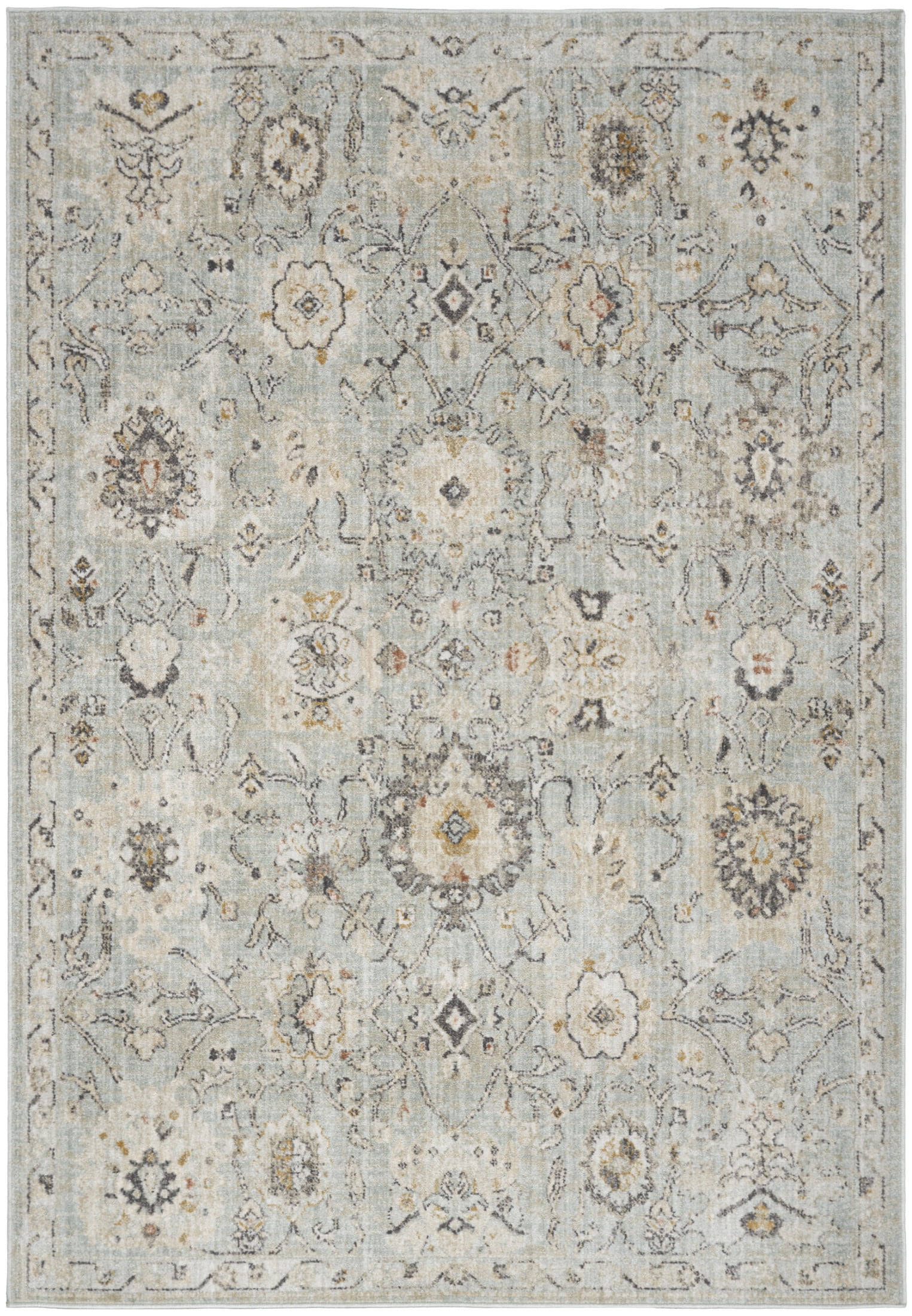 Nourison Oushak Home Persian Mint 4'1" x 5'11" Area Rug (4x6)