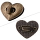 thumbnail image 4 of Sheens 5 Piezas cerraduras giratorias en Forma de corazón Cierre metálico Broche Giratorio Bolso Bolso Accesorios de Hardware 12x22 mm/0.47x0.87in(Bronce) EOTVIA NO, 4 of 4