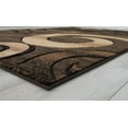 thumbnail image 5 of Handcraft Rugs-Swirls/Circles/Spiral Modern Contemporary abstrac tHand Carved Area Rug-Chocolate/Beige/Black, 5 of 10