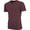 1hc04_Heather Maroon, variant on Hat and Beyond Men's Basic Short Sleeve Solid Cotton V Neck Tee Shirts