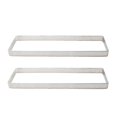 thumbnail image 1 of Rectangle Stainless Steel Tartlet Molds French Dessert Mousse Fruit Pie Tart Ring Quiche Cake Mold, 1 of 5