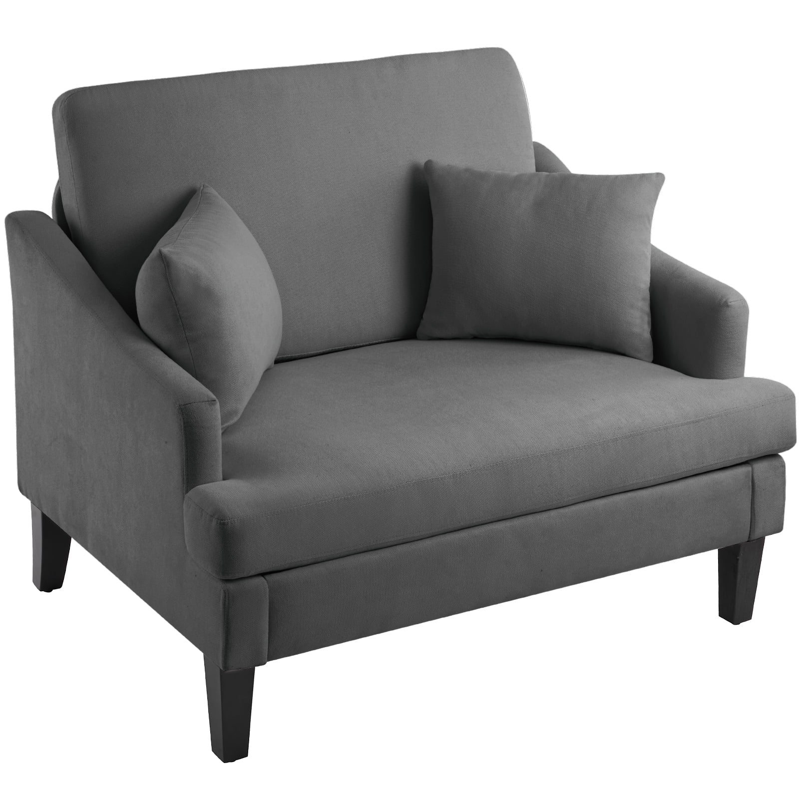 Bezseller 41" Oversized Accent Chair for Living Room, Bedroom, Dark Grey