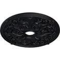 thumbnail image 3 of Ekena Millwork 23 5/8"OD x 3 7/8"ID x 2 1/8"P Jamie Ceiling Medallion (Fits Canopies up to 3 7/8"), Hand-Painted Steel Gray, 3 of 6