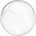 thumbnail image 3 of Boule en Acrylique Solide/plexiglas - Transparent/transparent - Diamètre 3 Pouces, 3 of 3