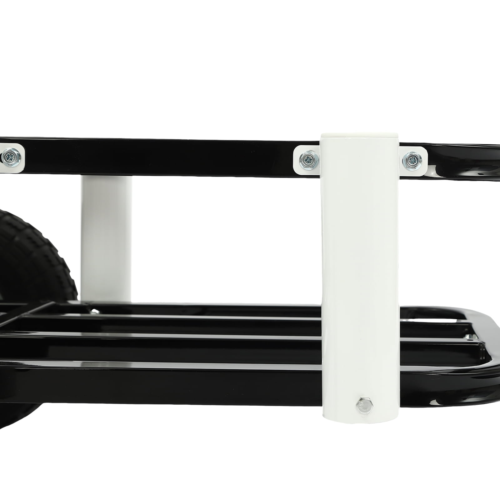 Wildnix Outdoor Fishing Folding Fishing Cart, High-Carbon Steel Construction, 198.42 lbs Load Capacity, Solid Rubber Tires for Beach, Snow, and Mud Terrain, Easy Assembly