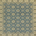 thumbnail image 1 of Ahgly Company Machine Washable Indoor Square Abstract Fall Leaf Brown Green Area Rugs, 4' Square, 1 of 7