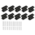 thumbnail image 1 of Paquete de 10 Perillas Cuadradas Negras para Gabinete, Cajones y Aparadores, Manijas Armario, BañO, Cocina, Herrajes Gabinetes, 1 of 5