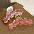 thumbnail image 5 of Necvior Small Hair Claw Cherry Hair Clamps Barrette Acrylic Material Head Grab Clip, 5 of 13
