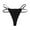 Black, variant on Women’s Love Ring Buckle Seamless Thong Underwear Double Strap Ice Silk Panties Low Rise Breathable Stretchy No Show Multipack S-XXL, White,L
