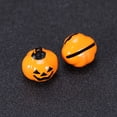 thumbnail image 3 of 4 piezas con forma de calabaza, cascabeles, colgante de dibujos animados, collar para mascotas, accesorios para decoración de Halloween (naranja), 3 of 4