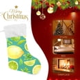thumbnail image 4 of Coolnut 17.7 Inch Christmas Stockings, 1 PCS Lemon Presonalized Large Stocking Sock for Family Holiday Xmas Party Decorations, 4 of 7