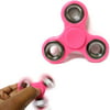 1 Pink Fidget Spinner Silver Rim Toy EDC Hand Finger Desk Focus ADHD Kids Adults