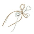 thumbnail image 5 of Unique Bargains 1 Pc Handbag Charms Keychains PU Bow Bag Accessories White Khaki, 5 of 5
