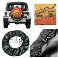 thumbnail image 4 of I Go Where I'M Towed Spare Tire Cover Waterproof Dust-Proof Universal Wheel Tire Covers Fit For Trailer, Rv, Suv Truck And Camper Accessories 16 Inch, 4 of 5