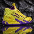 thumbnail image 2 of BINQER Men's Lightweight Lace Up High Top Fashion Basketball Shoes Soft Non-Slip Running Shoes, 2 of 7
