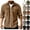 #020 Brown, variant on Felirenzacia Men's Corduroy Button Up Shirt Jacket with Front Pockets, Solid Color Outwear Durable Workwear Coat, Brown,S
