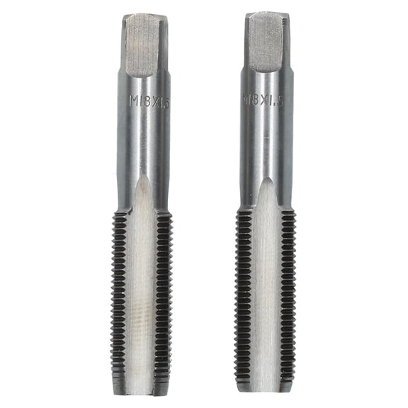 M18 x 1.5mm Metric Tap Set, Tungsten Steel, Taper and Plug Thread Cutter TD001
