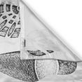 thumbnail image 3 of Ambesonne Grunge Kitchen Curtains, Damaged Murky Artisan, 55"x39", Grey and White, 3 of 3