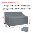 thumbnail image 4 of STARTWO Patio Furniture Covers 4 Piece, Waterproof Patio Furniture Cover Thickened 420D Heavy Duty Outdoor Set Cover -Grey, 4 of 10