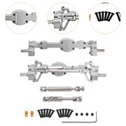 Dualoai Front and Rear Axle Set Complete Axle Set for C8815 1:10 Scale Vehicles Silver