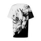 thumbnail image 5 of Camiseta de Manga Corta de Cuello en V Sólido Casual, Camisetas de Manga Corta para las Mujeres, 5 of 7