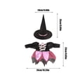 thumbnail image 2 of Konghyp Halloween Doll Costume Set, 18 Inch Doll Accessories, Witch Hat & Dress, Fun Dress-Up for Dolls, Halloween Dress-Up Outfit, Creative Matching Play, 2 of 6