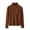 Coffee, variant on LUVDA Brushed Fleece Base Layer for Women Long Sleeve Mock Neck Slim Fit for Winter