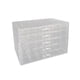 thumbnail image 1 of Organizador de caja para guardar aretes, organizador transparente para guardar aretes, almacenamiento para exhibiciones 5 capas 120 rejillas, 1 of 9